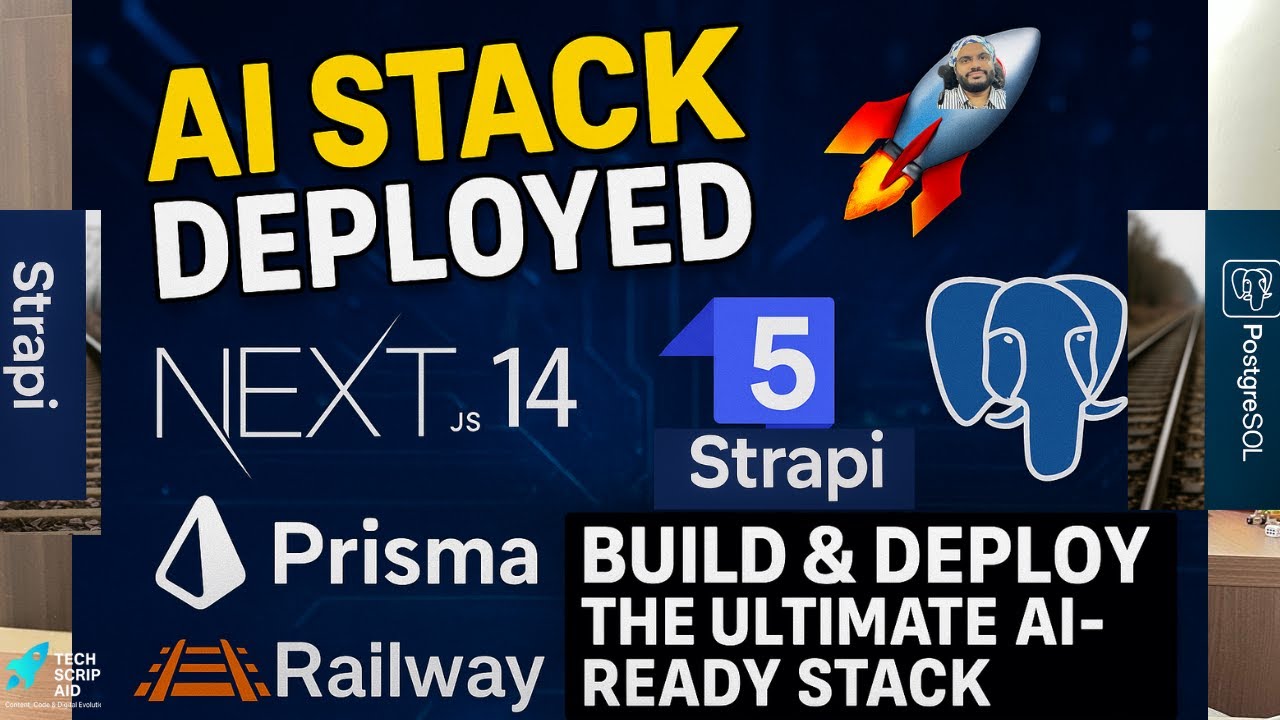 AI-Ready Stack: Nextjs + Strapi 5 + Prisma + PostgreSQL on Railway